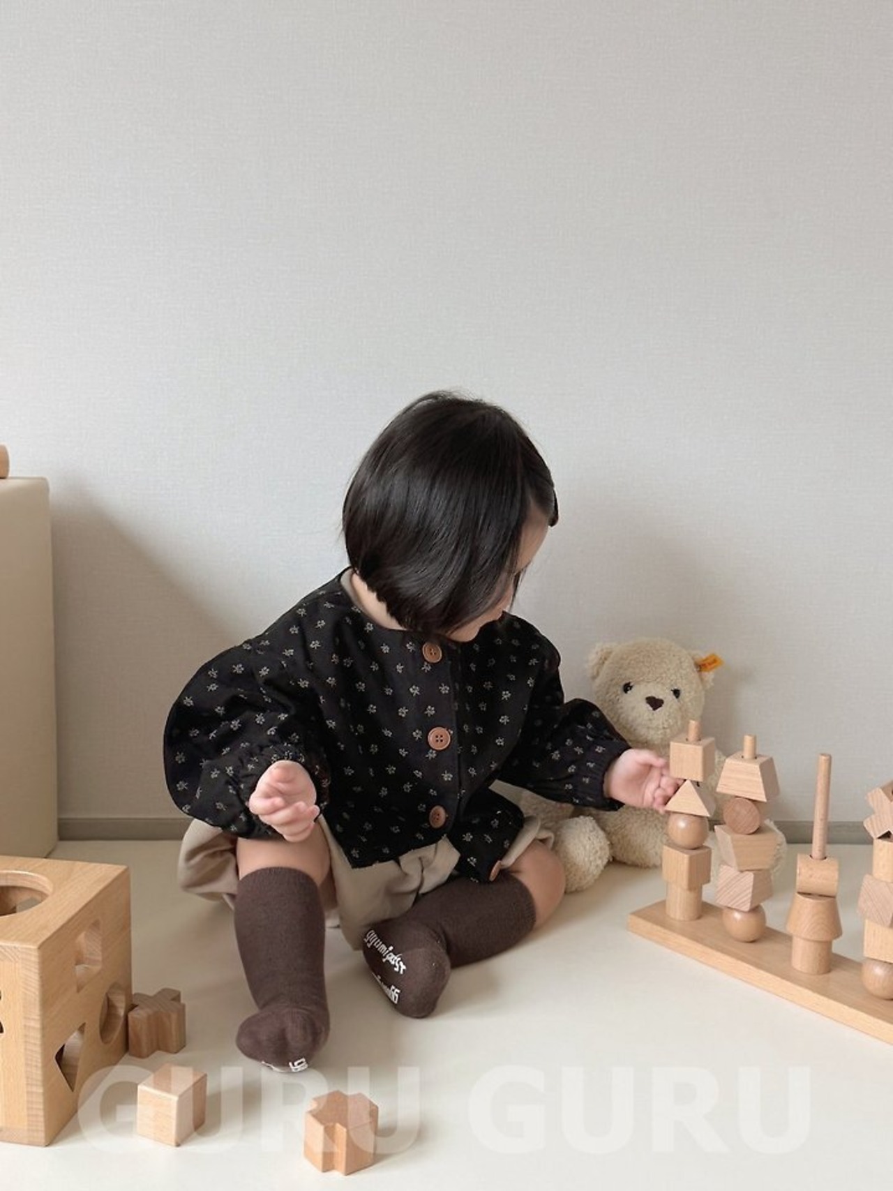 韓国子供服 / 26Autumn / 〖取寄〗guruguru / バルーンジャケット / ベビー服 *1号~3号*