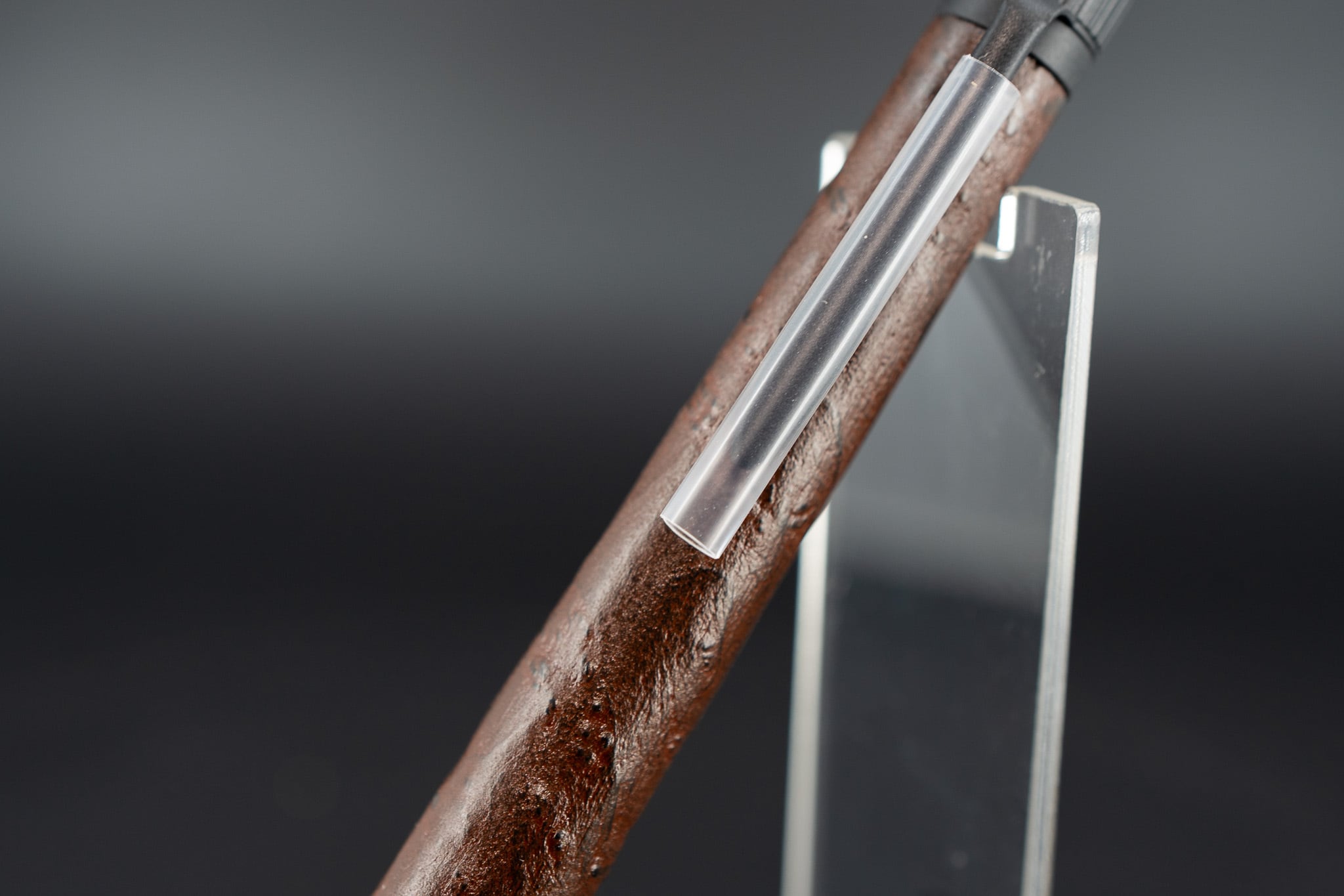 【霰】 レッドウッド 浮造 拭き漆 ② black BP