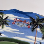 CAPTAIN SANTA キャプテンサンタ GOLF CLUB 総柄 グラデーション プリント スウェット トレーナー XL /ブルー×イエロー×グリーン