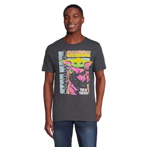 スター・ウォーズ Tシャツ Star Wars The Mandalorian Grogu This is The Way T-Shirt Gray