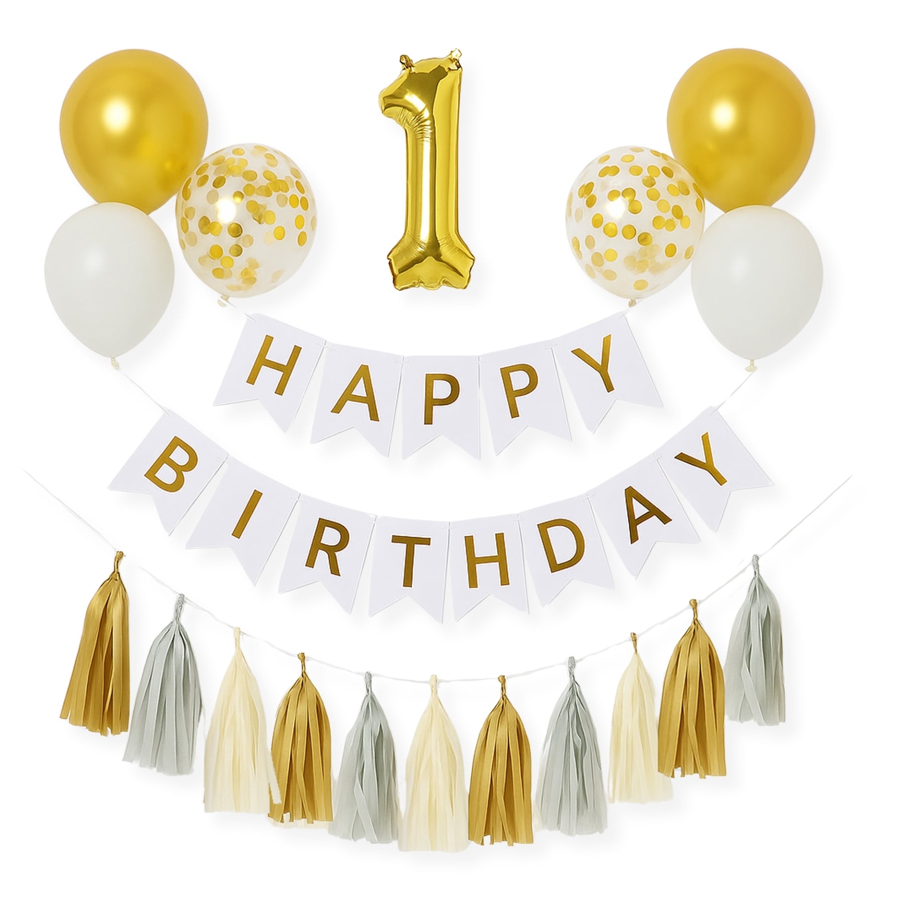 これ1つで！】ファーストバースデー デコレーションセット誕生