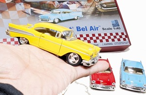 シボレーベルエア プルバックカー【 1:40 1957CHEVROLET Bel Air】