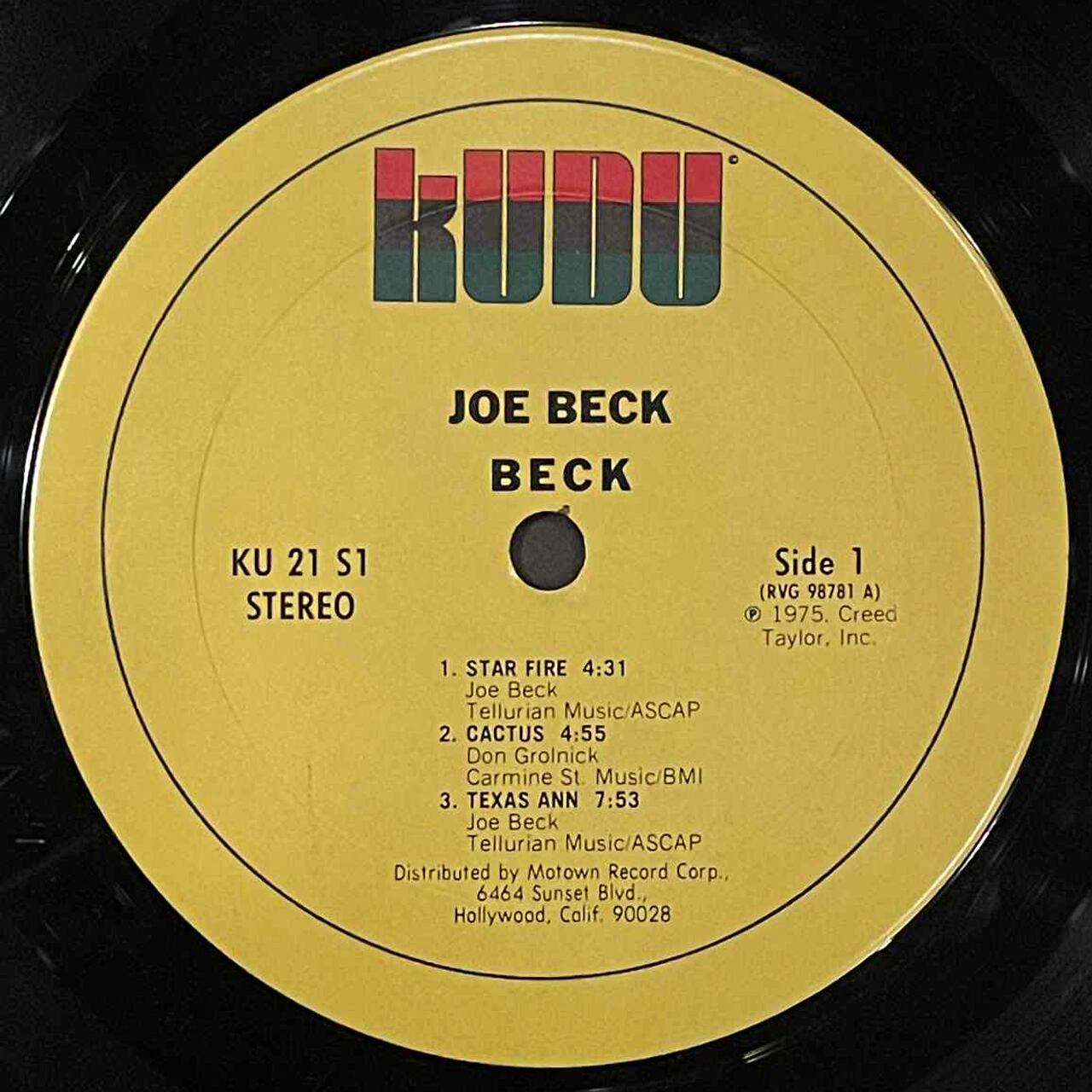Joe Beck – Beck (LP) | Underground Gallery Record Store