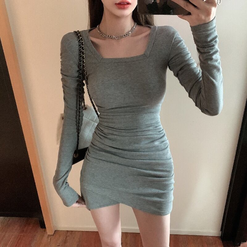 ドレス レディースオータムウィンターブラックショートスカート ロング 秋物 冬物 スクウェア ブラックストロベリース37571142148