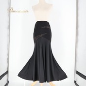 社交ダンス 衣装 ス社交ダンス 衣装 スカート ブラック系 チャコット Chacott 日本製 伸縮 ストレッチ 花柄 レース 練習 レッスン シンプル かわいい 上品 ダンス衣装 イベント ステージ パーティー フラワー