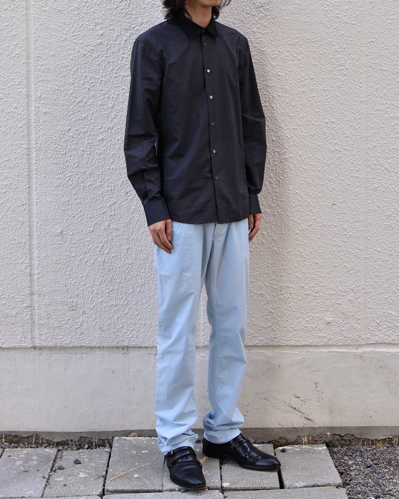 【DOLCE&GABBANA】coloring slim fit trousers