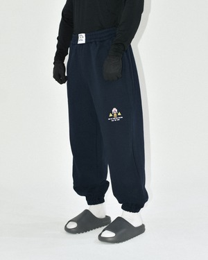 バーガージムスウェットロングパンツ ネイビー