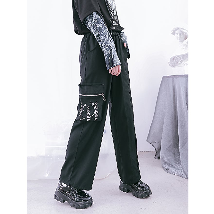 ロリータ 古怪舎 伊藤潤二 コラボ 富江 パンツ ストレート 暗黒 闇