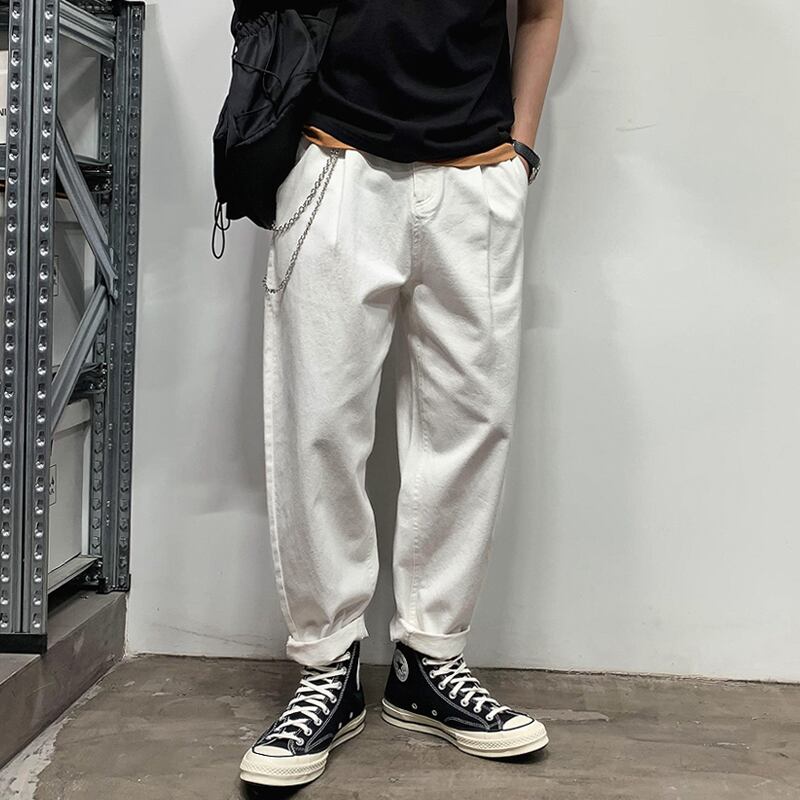 カジュアルパンツ スプリングサマーソリッド カラーロング ペンダント 春物 夏物 ソリッドカラー Xu_Tailang53568518074