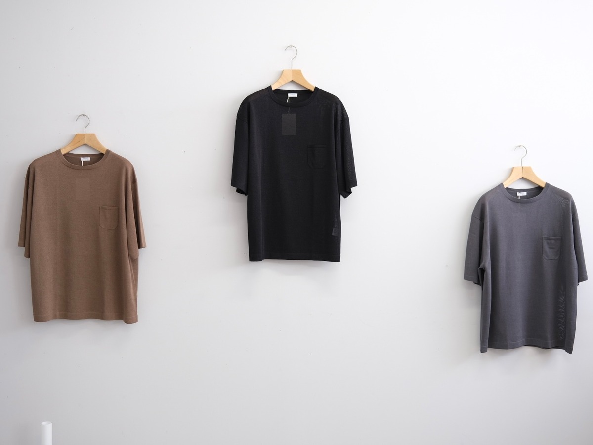 crepuscule】 Washi v/n knit t-shirt 【公式通販】