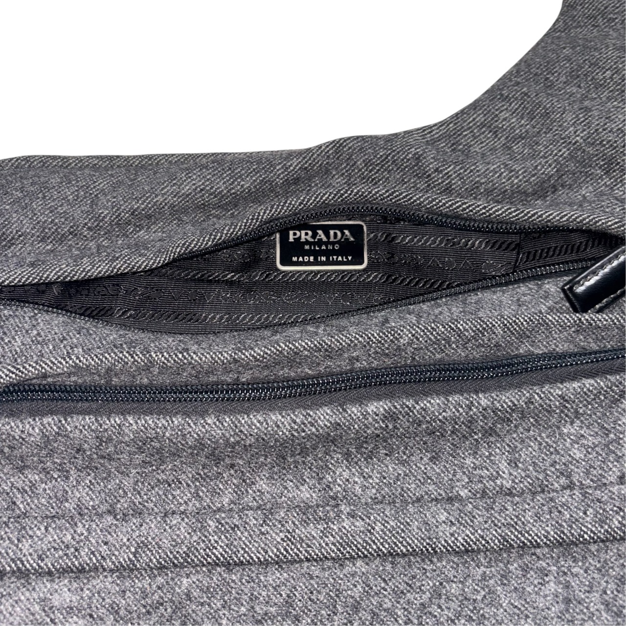 vintage PRADA wool crossbody bag