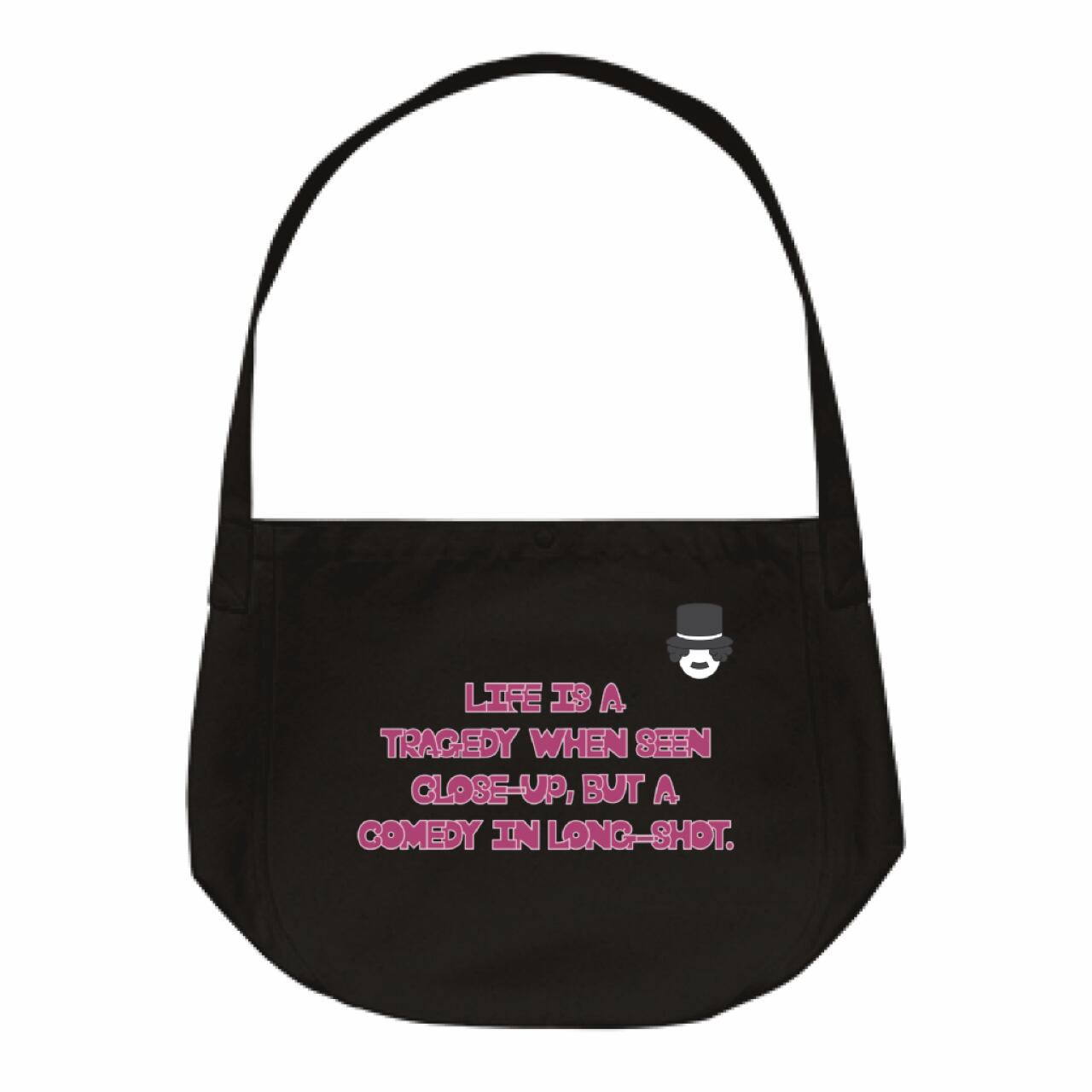 DHD(M)043【ニュースペーパーバッグ（ブラック）　チャップおじさんⅢ】