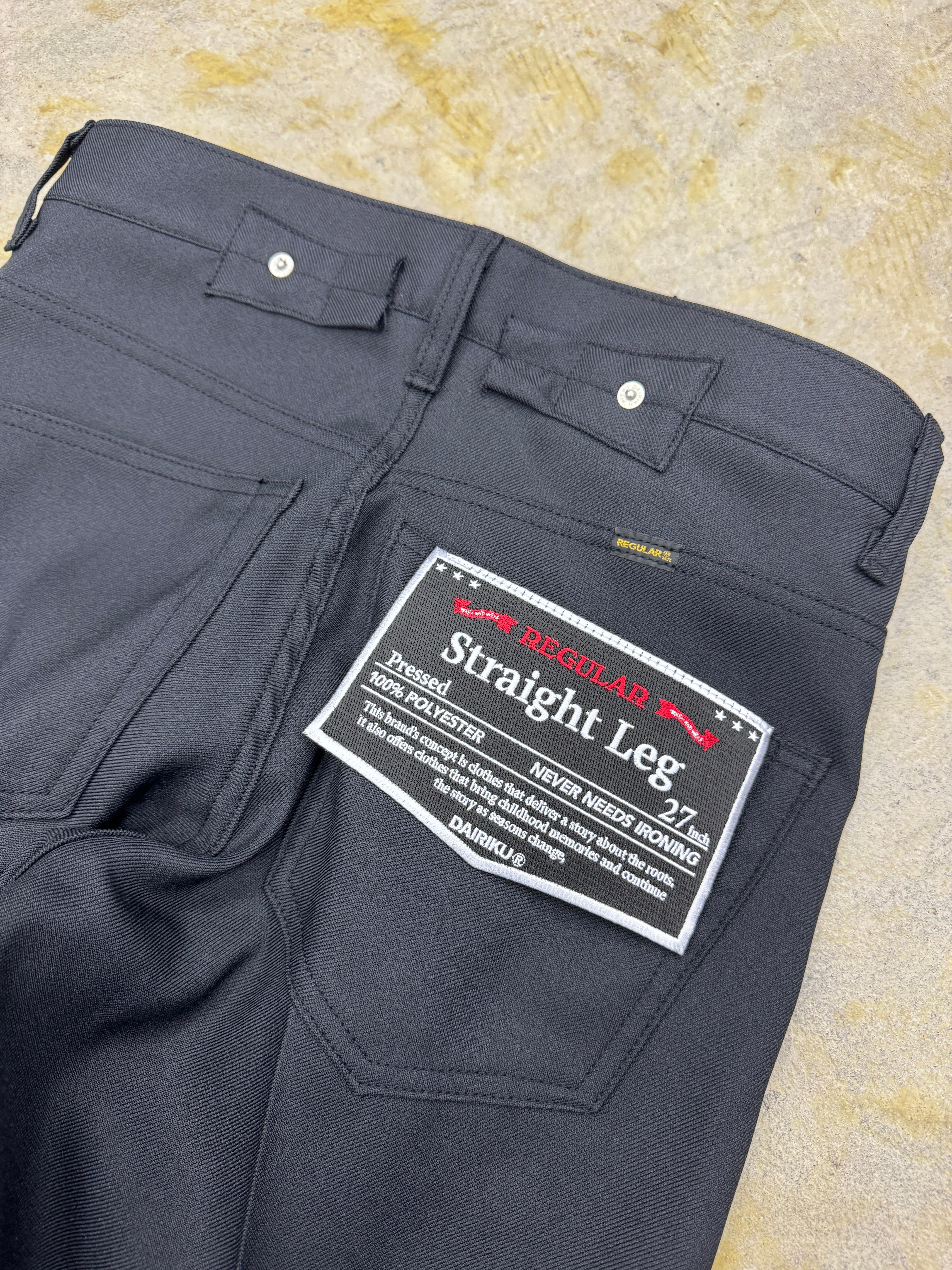 DAIRIKU | “Straight” Pressed Pants(24ss) | Black | HOWDAY