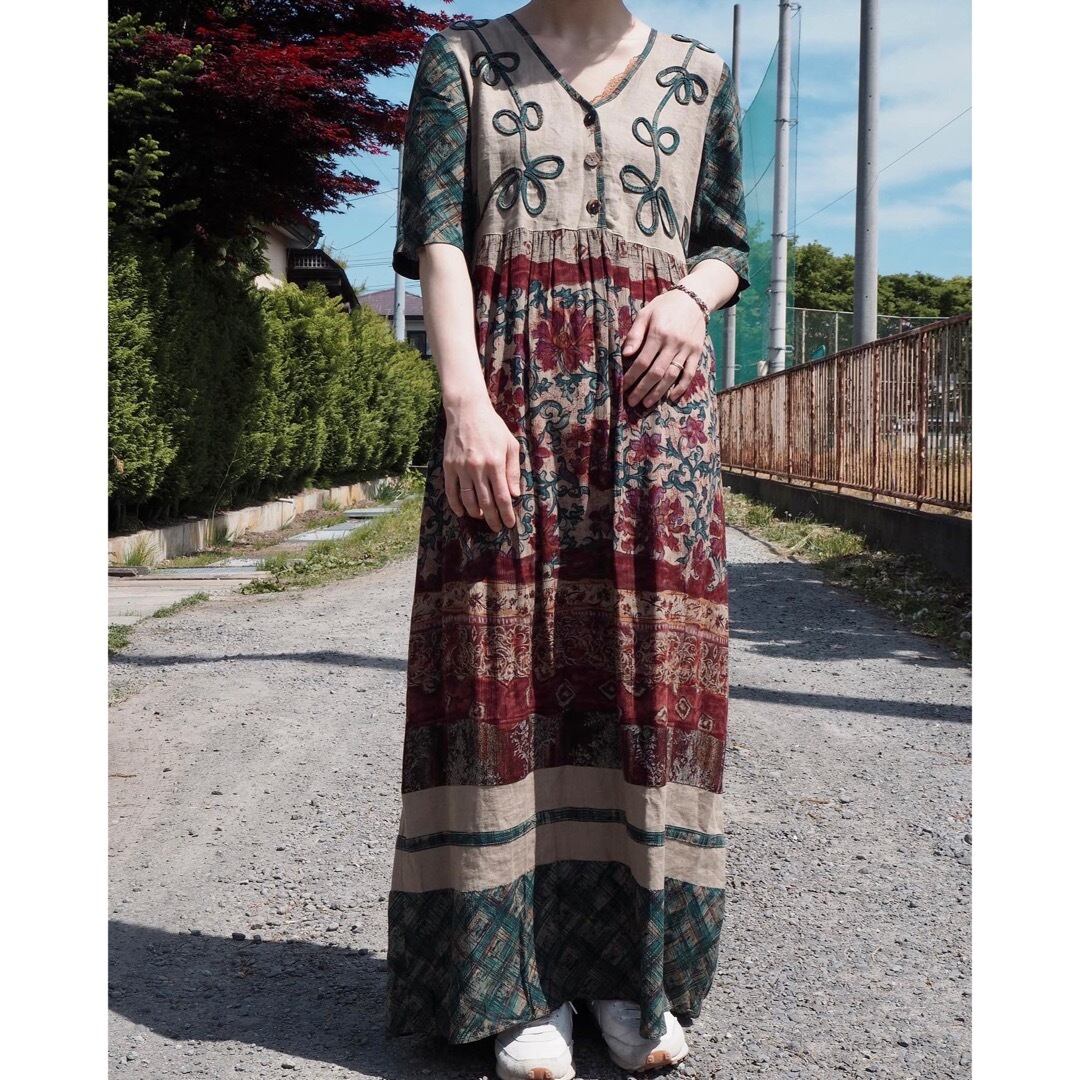 1990's Maxi dress size:6 /made in USA