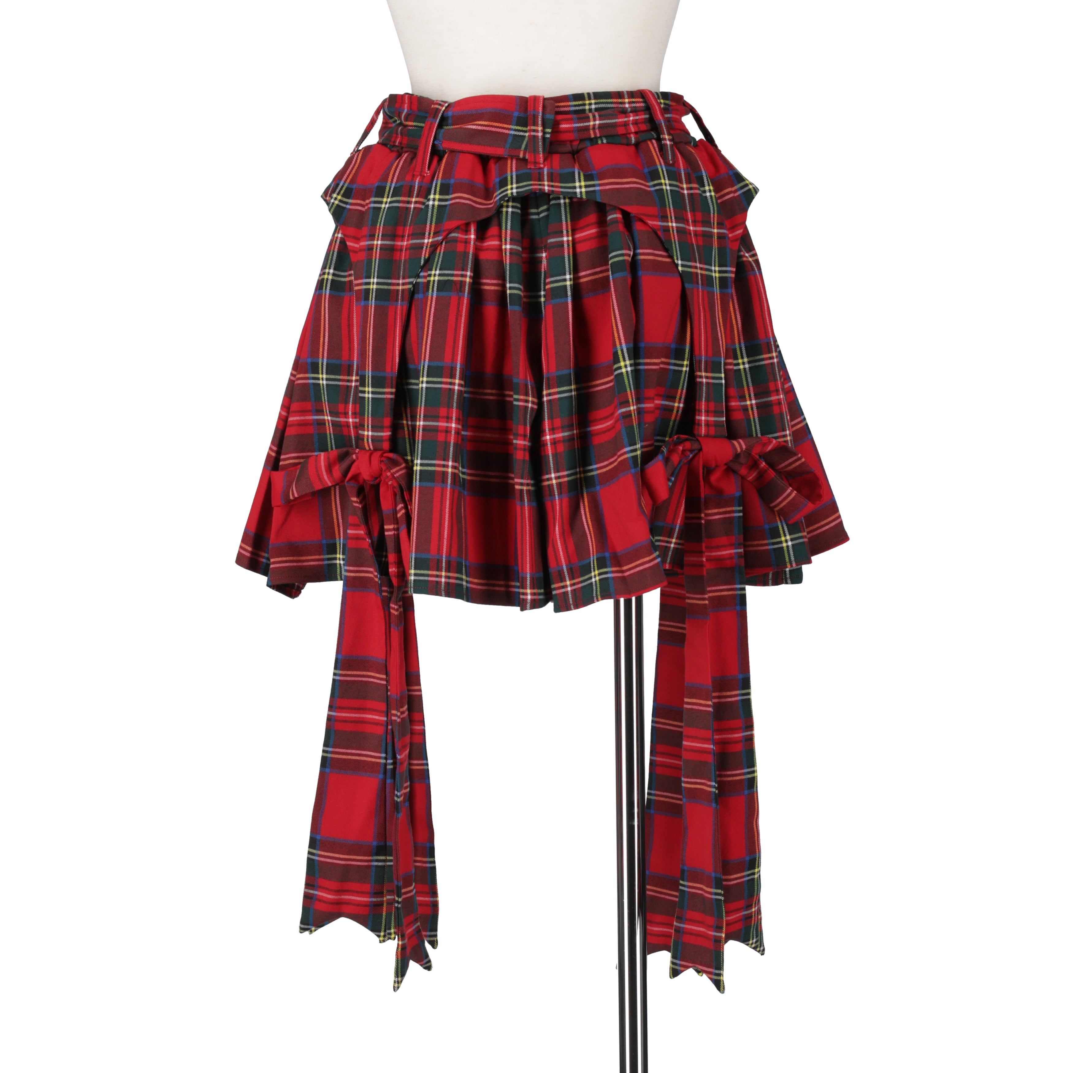 リボンガーターショートパンツ RED