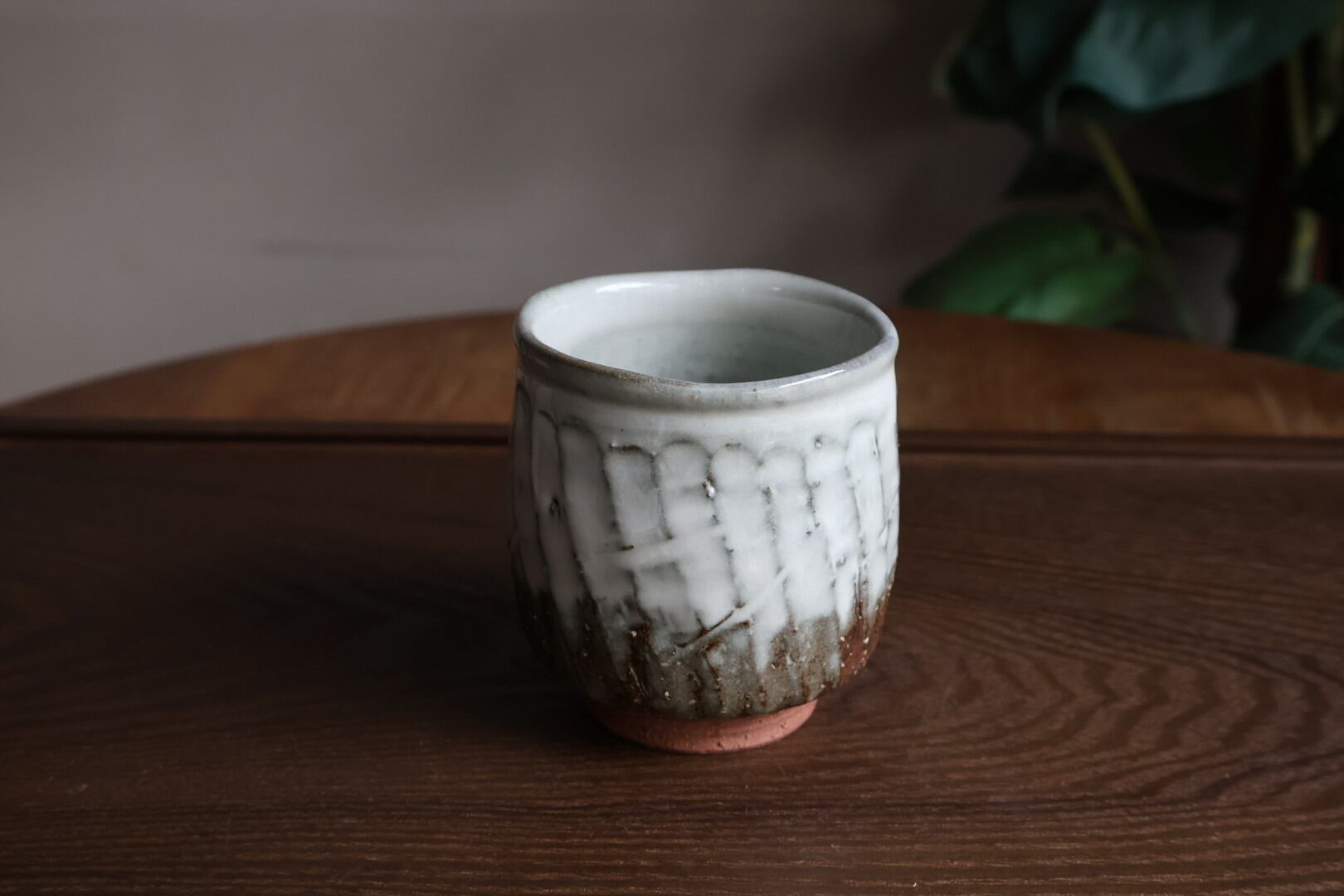 萩焼 椿秀窯 白釉面取 組湯呑 | うつわ通販 土岐陶器店 / ONLINE SHOP