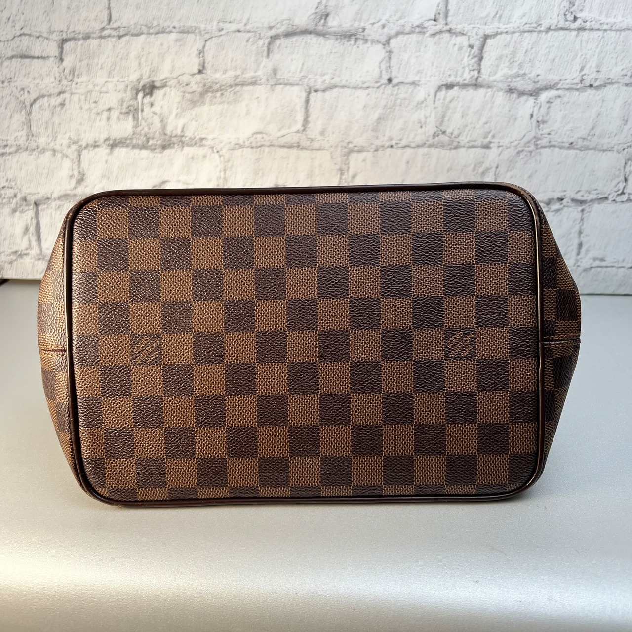 LOUIS VUITTON ルイヴィトン ２WAY ダミエ ベルガモ FL1102 レザー ショルダーバッグ ブラウン A-9832