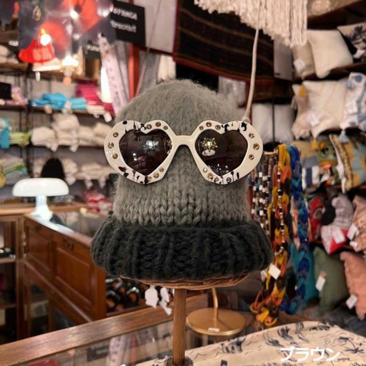 TOPANGA Accessory　ハートデザインサングラス　全4色　ブラック　ブラウン　ピンク　グリーン
