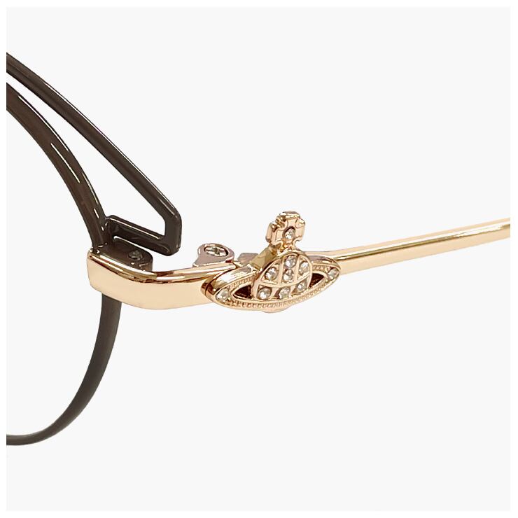 【新品】 ヴィヴィアンウエストウッド メガネ 40-0033 c02 Vivienne Westwood レディース 眼鏡 40-0033-2 軽量 細い オーバル 型 ブロー メタル フレーム オーブ βチタン ダミーレンズ発送 ヴィヴィアンウエストウッド メガネ 40-0033 c02 Vivienne Westwood