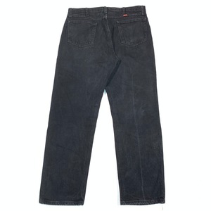 8527 RUSTLER ラスラー ブラックデニム ストレート バギー W36