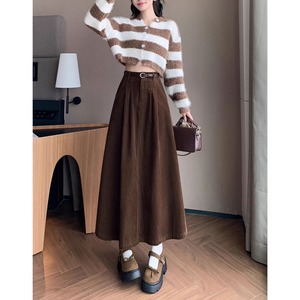 Aラインコーデュロイスカート 3color W00923