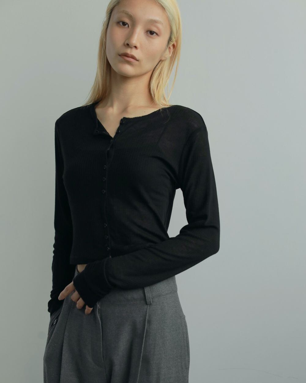 anuke 】Sheer Rib Cardigan | valance 福井｜レディースセレクト
