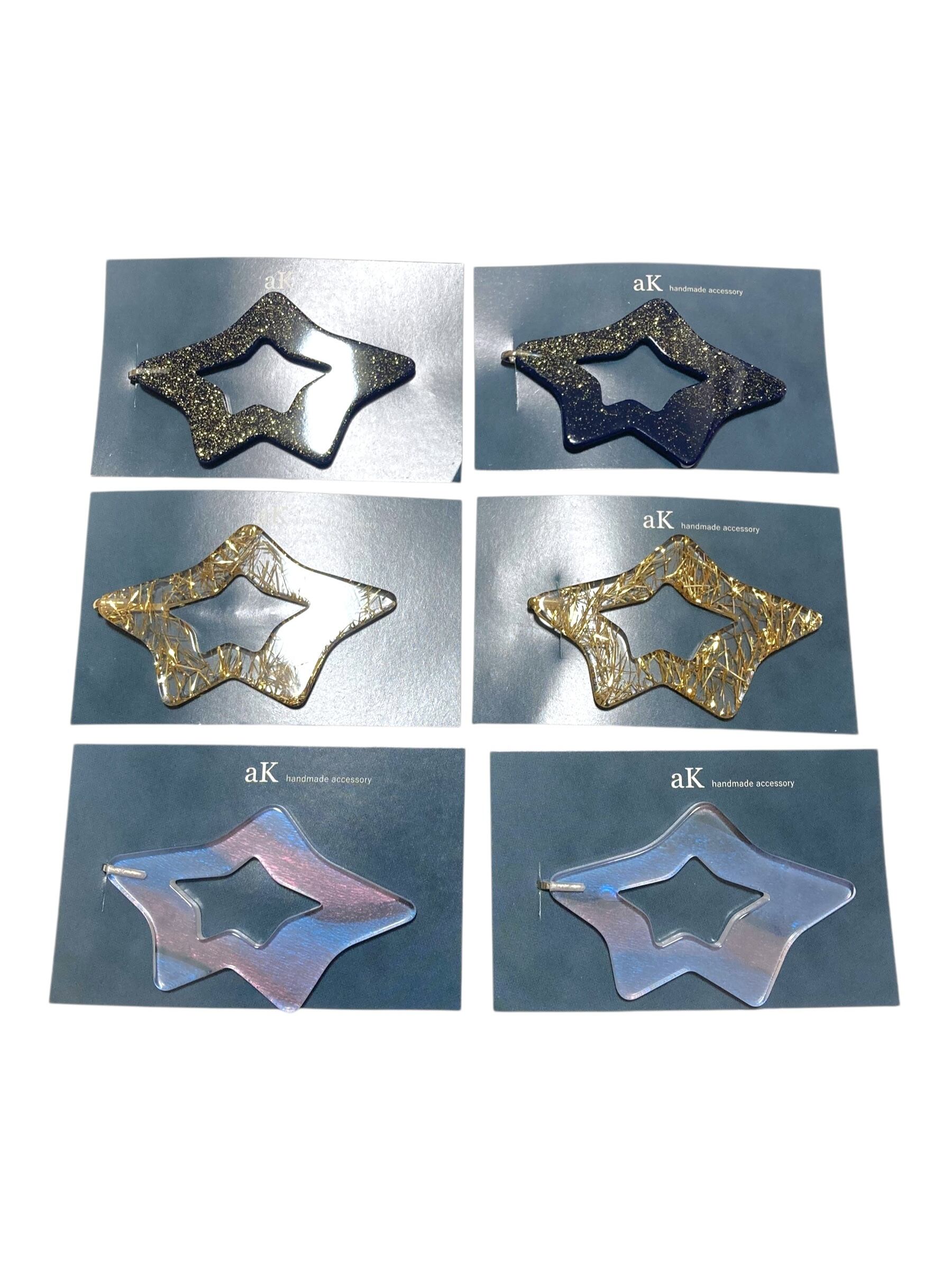 【12/14(日)21:00-12/17(水)12:00まで限定❣️】aK. / お星さまヘアピン