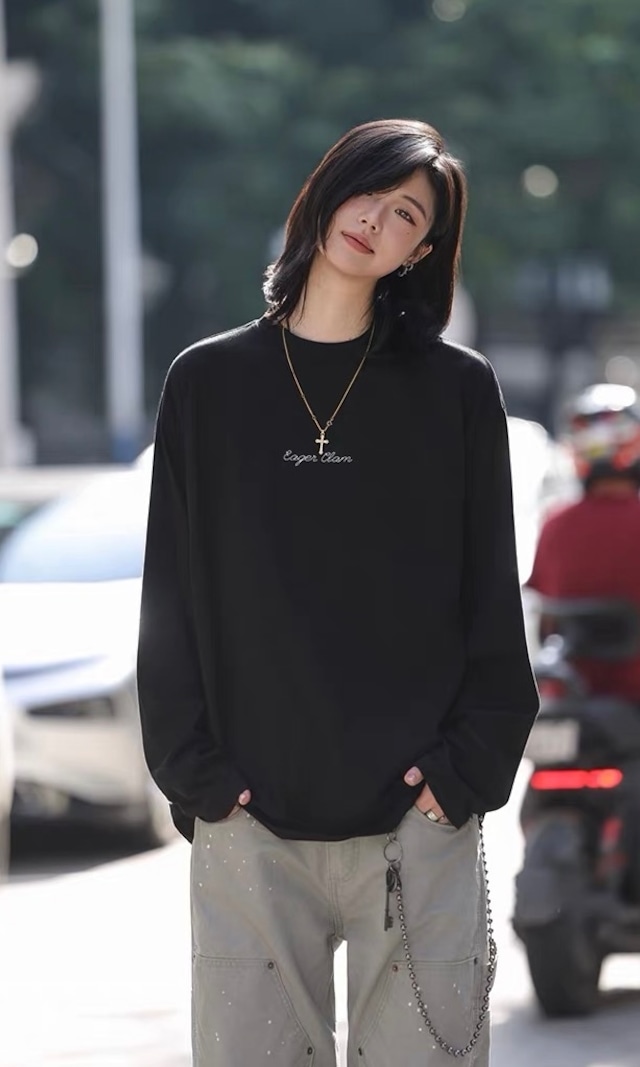 ドロップショルダールーズロンT / DROP SHOULDER LOOSE LONG SLEEVE TEE