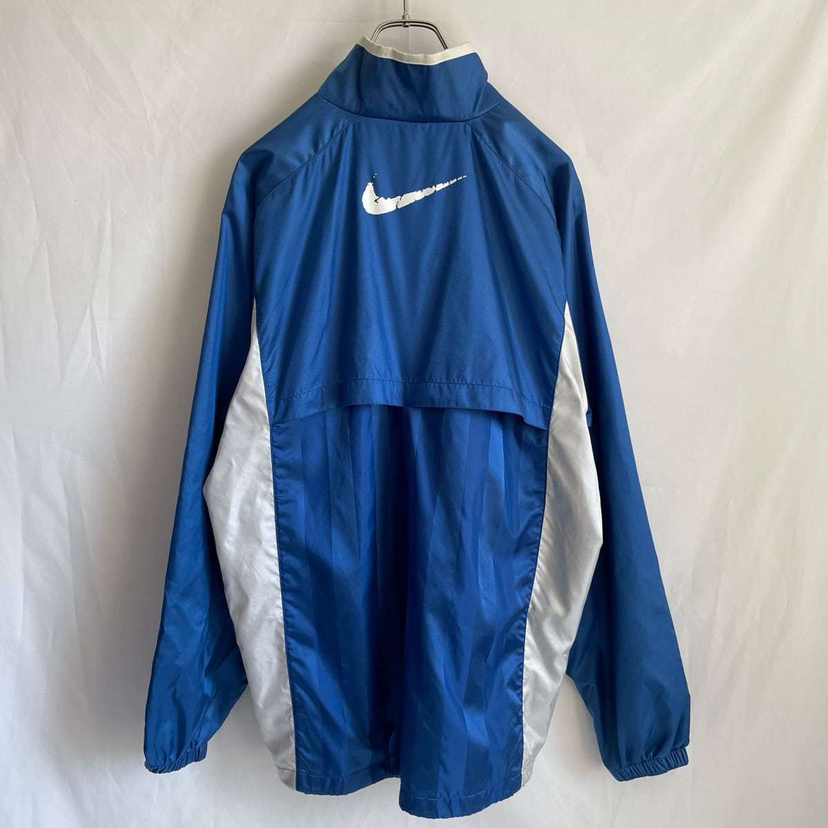 00s NIKE ナイロンジャケット 古着 ナイキ ウーブンジャケット 青