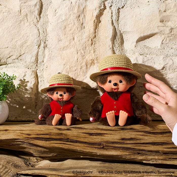 モンチッチ×ワンピースルフィ　 ルフィ キーチェーン ワンピース モンチッチ×NETFLIX ONE PIECE Season 2 ルフィ モンチッチ キー