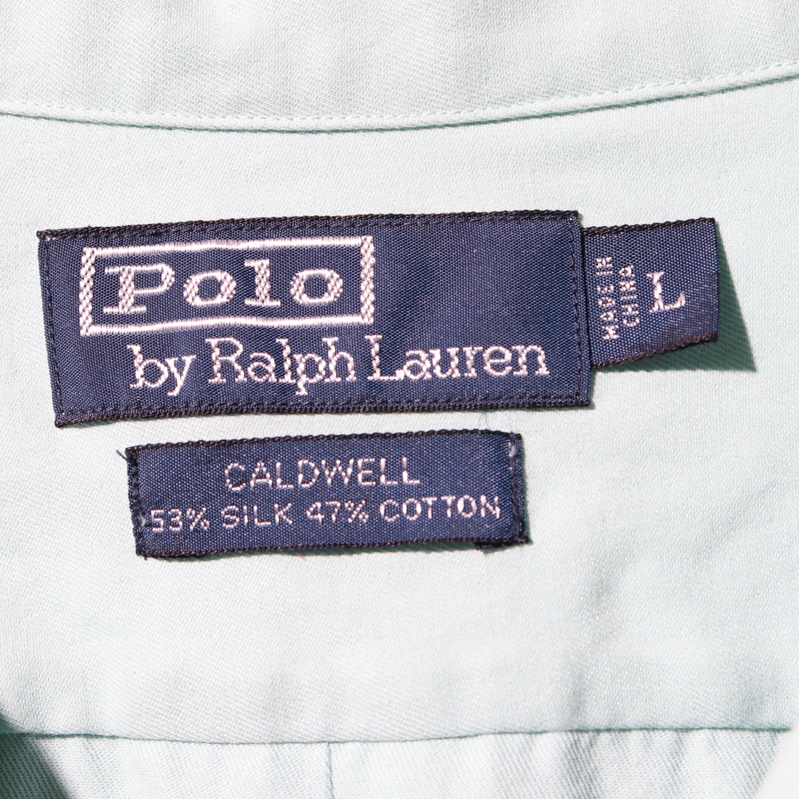 Mint Condition L 完全無地 シルクコットン ミントグリーン Caldwell