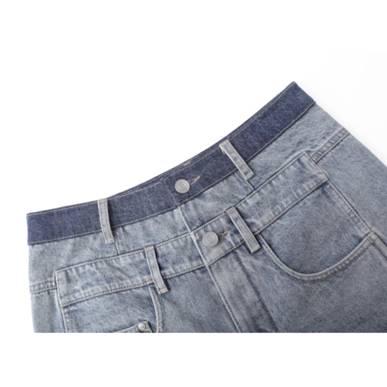 ウォッシュドコットンデニムジーンズ S0158