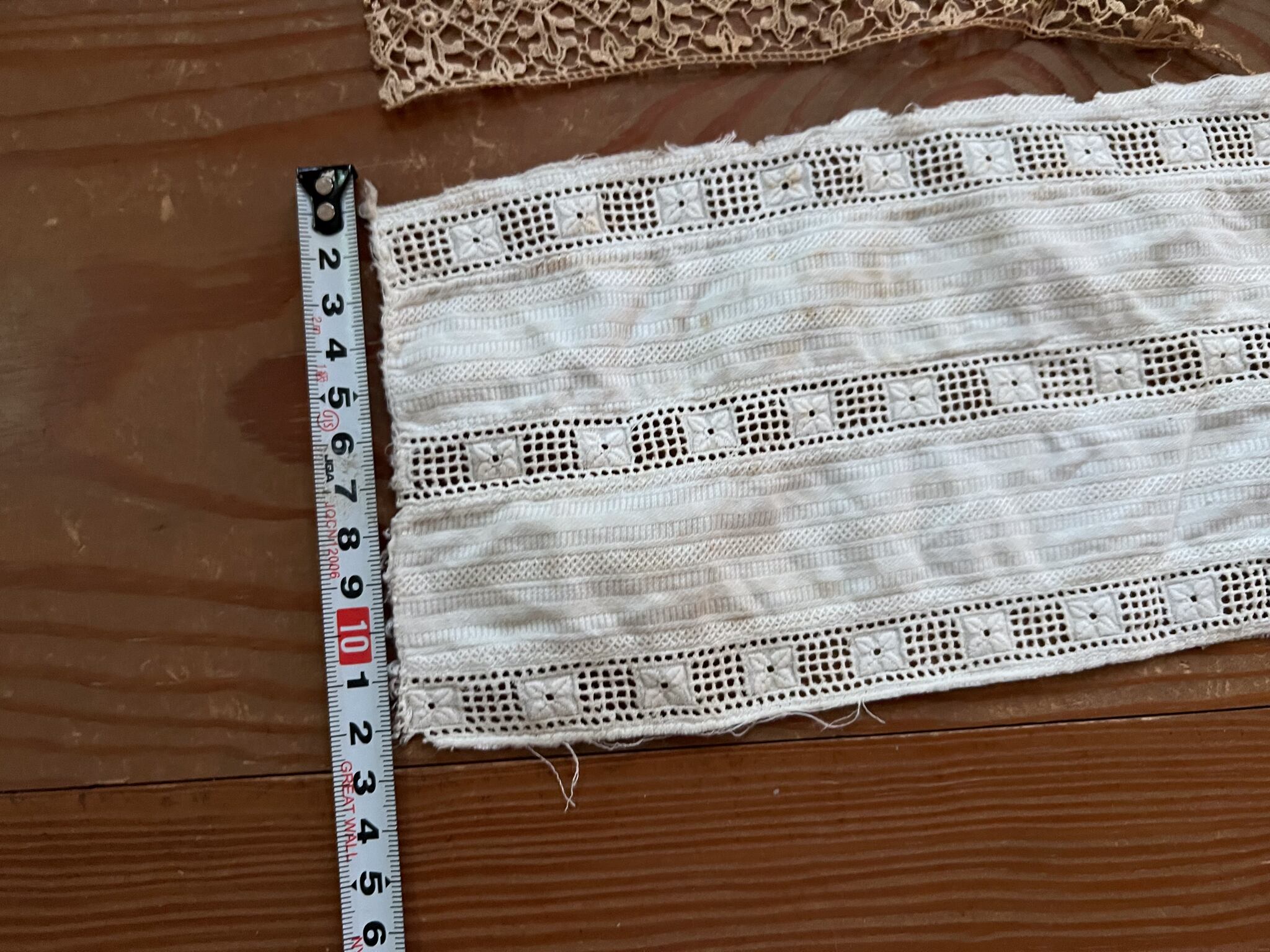 フランスアンティークレース端切れ 2枚セット *フレンチアンティーク