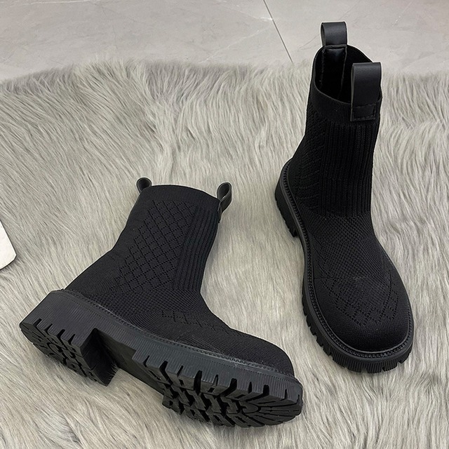 ストレッチブーツサマーオータムウィンターショートレッド薄手 靴 シューズ エラスティック 伸縮 夏物 秋物 冬物 タイツ ストッキング ソックス 部族の婦人靴51116927054