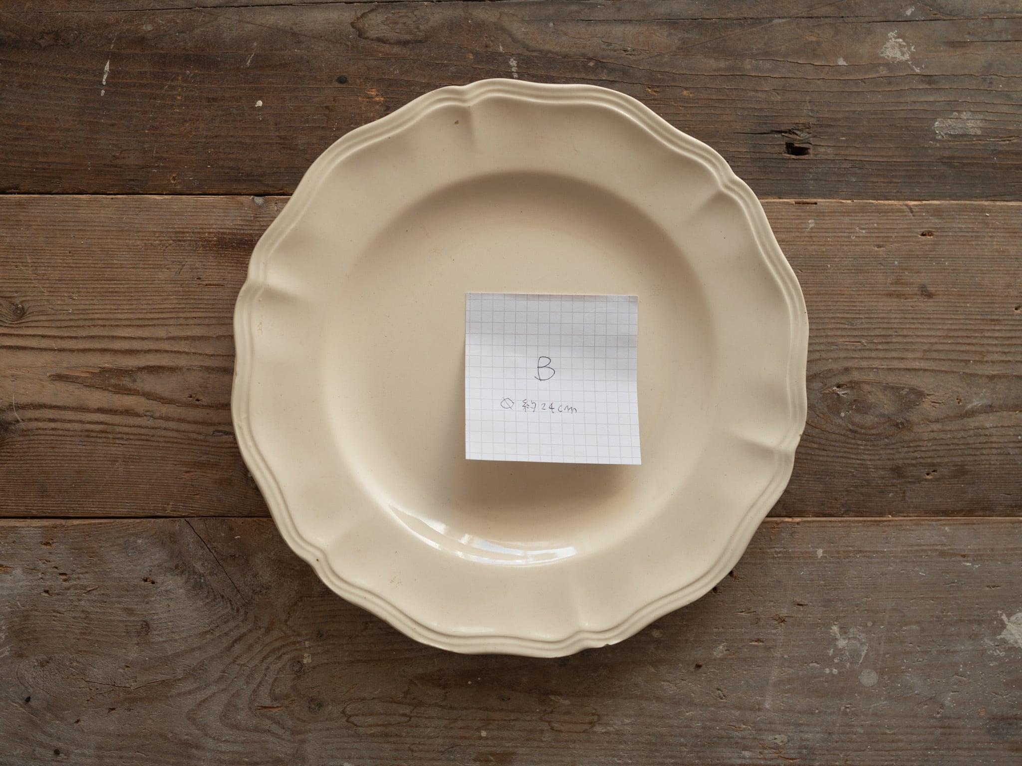 サルグミンヌ 花リムプレートB フランスアンティーク