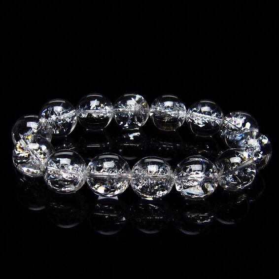 アイリスクォーツ 水晶 ブレスレット 16mm 一点物 おまかせ便 111-20282