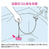 ガオナ ゴム栓 お風呂用 (クサリなし 上径37mm 下径32mm 交換用) GA-FQ005