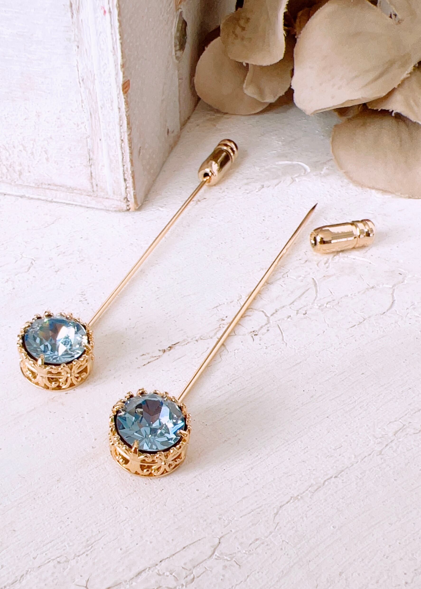 ✧₊⁎フルールドリスクラッシック飾りピン ハットピン ラペルピン 長さ