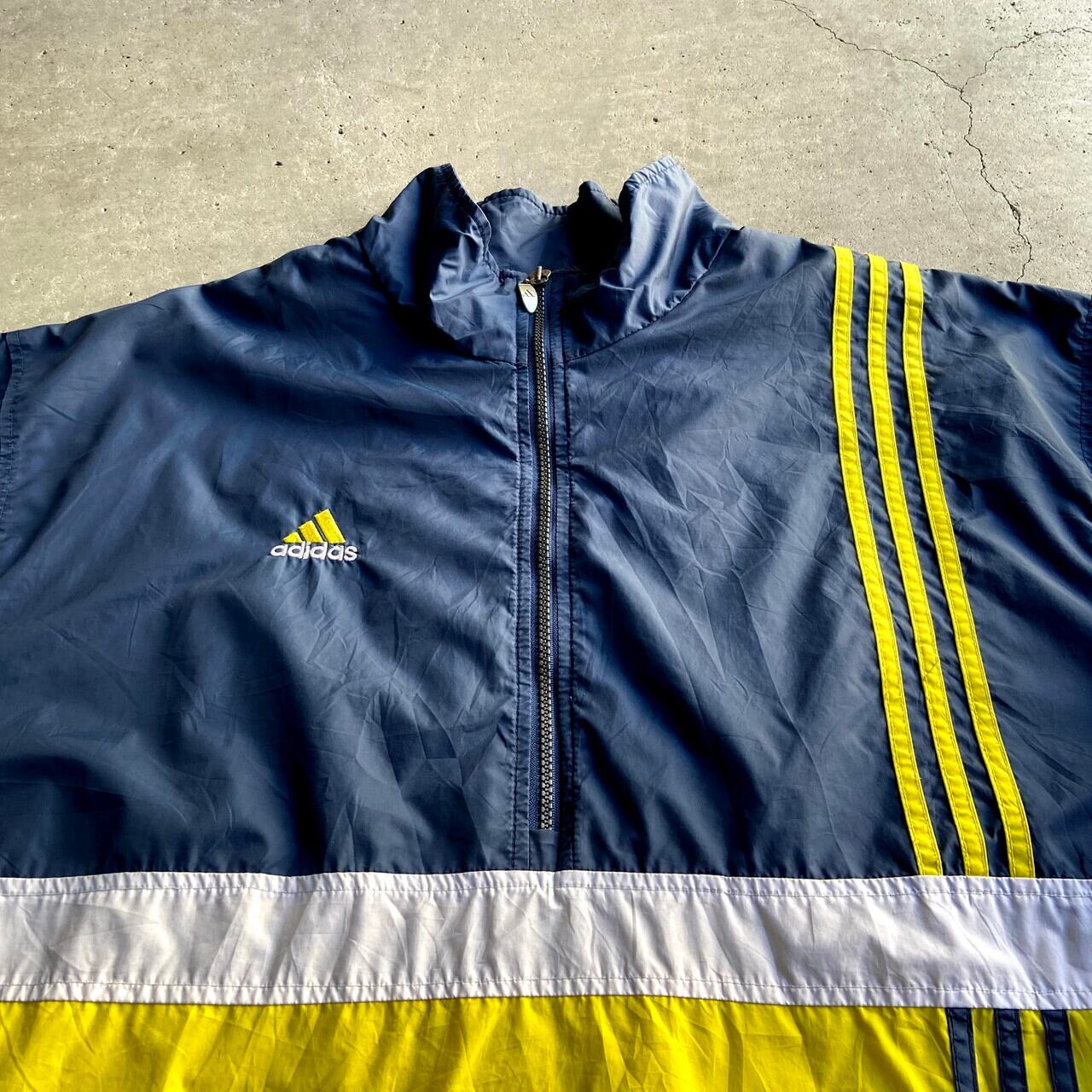 ビッグサイズ 00年代 adidas アディダス ワンポイント刺繍 ライン