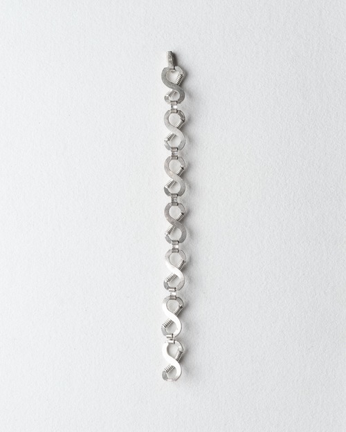 Italian Silver 800 Infinity Coil Chain Bracelet