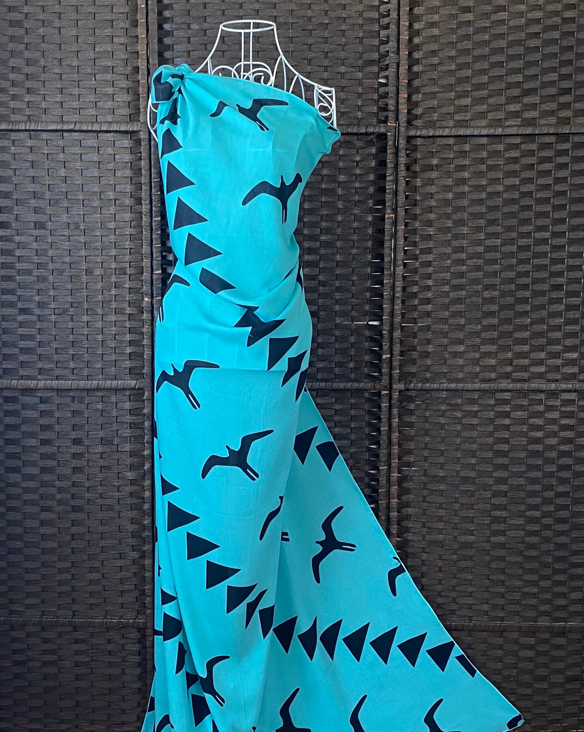 パレオ 【FLYING IWA-CERAMIC-BLACK】ハワイ直輸入 パレオ 大判