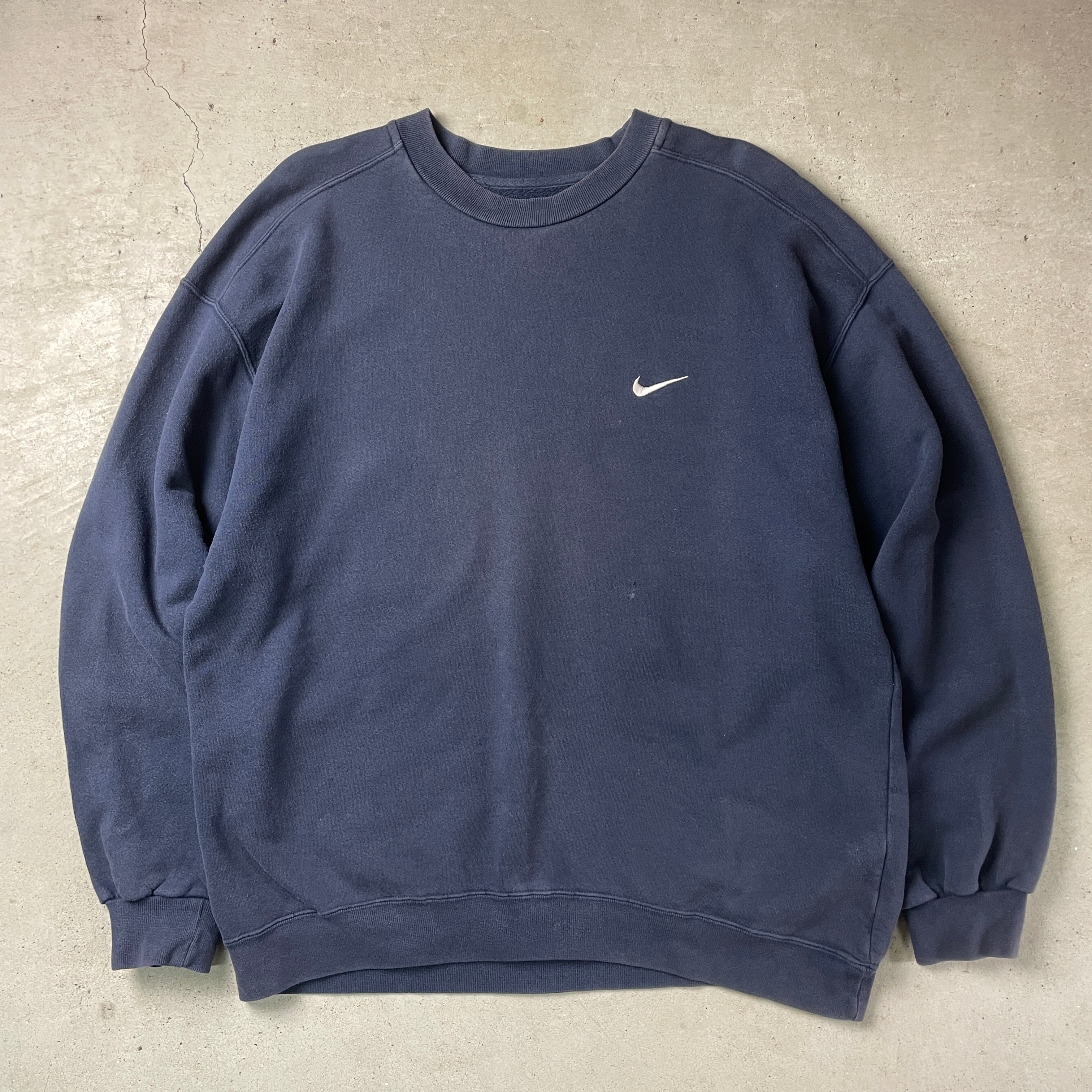 トルコ製 00年代 NIKE ナイキ スウォッシュ ロゴ刺繍 スウェットシャツ 