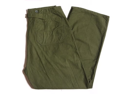 50s SWEDISH ARMY シンチバックユーティリティパンツ 50's 1956年 SWEDISH ARMY スウェーデン軍 シンチバック