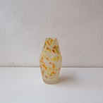 オレンジイエローマーブルの花瓶