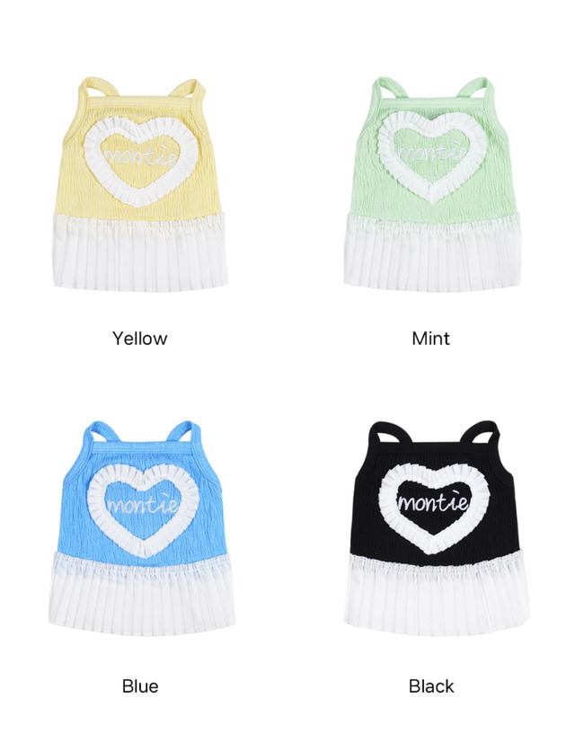 【予約】［montie］Frilly One-Piece (ミント)