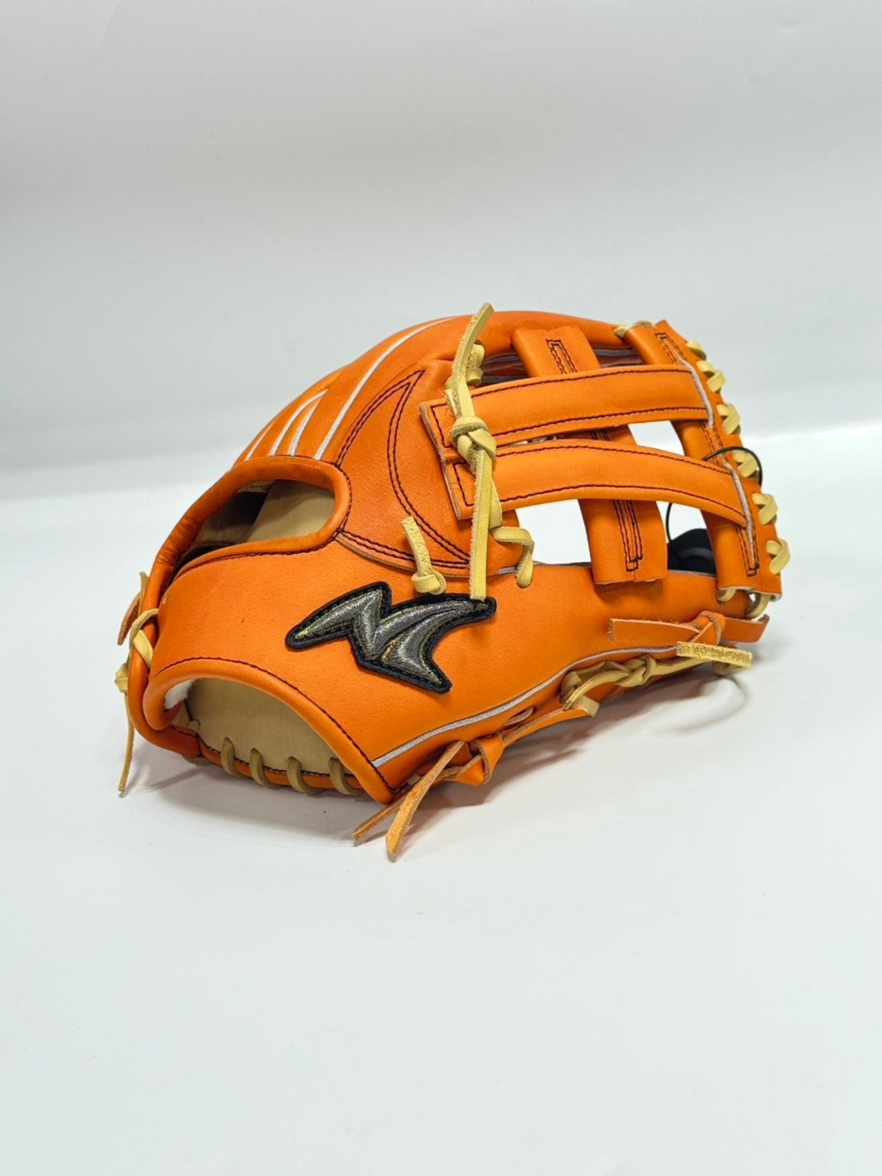 ノーリミット　ミチイオリジナル　右投げ用　オレンジ×オレンジ　ベース型付け済・画像2