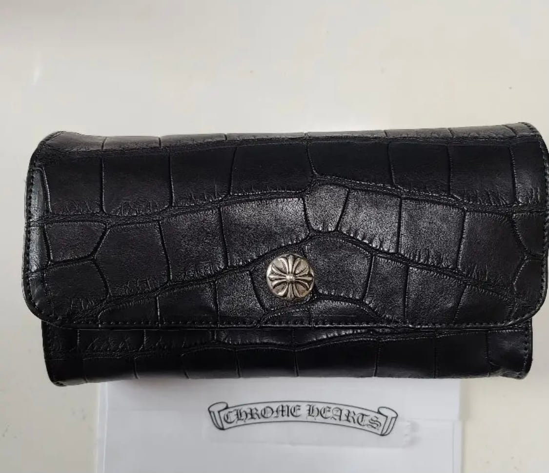 CHROME HEARTS（クロムハーツ）  クロコ　長財布205センチ