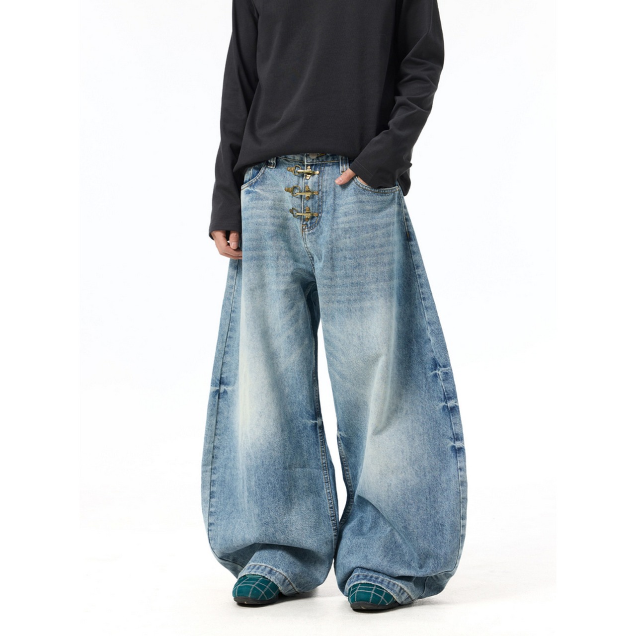 ストリート ファイヤーマン デニムパンツ P387