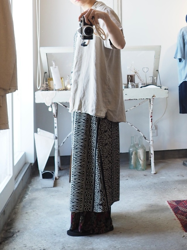 1990’s Ethnic Batik Pattern Sleeveless Dress