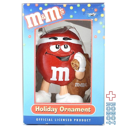 M&M's レッド ギフト ホリデーオーナメント